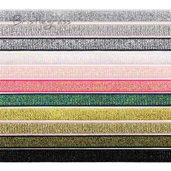 BRISTLEGRASS Metallic Glitter Bra Strap Elastic 3/8