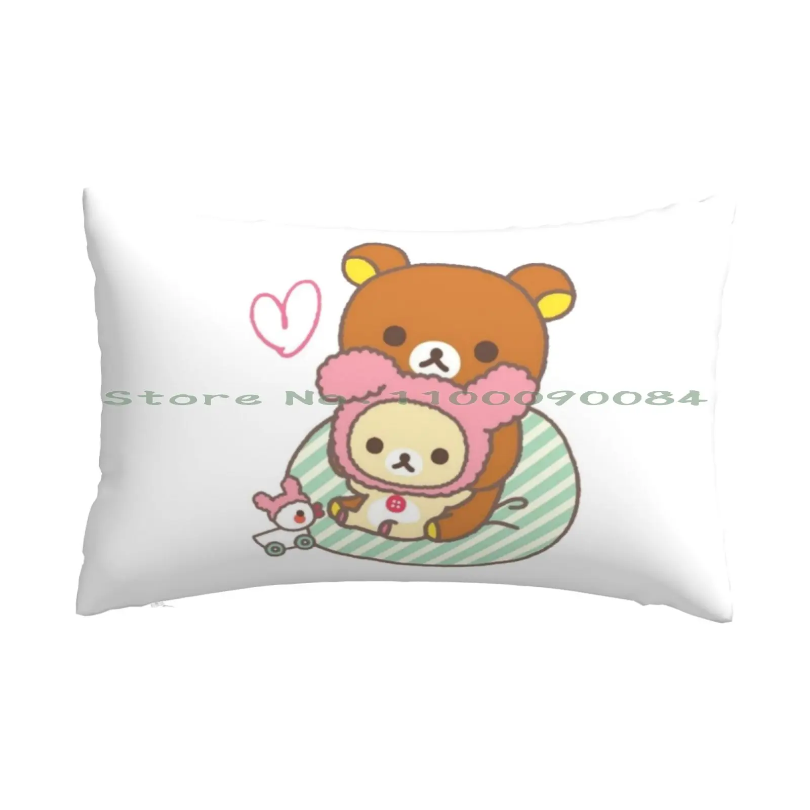 Cute Rilakkuma And Korilakkuma Pillow Case 20x30 50*75 Sofa Bedroom Strawberry Pencil Magic Spm Strwbrrypnclmgc Stars Kids