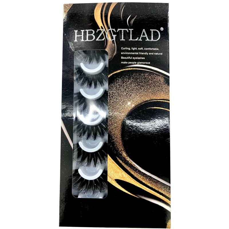 HBZGTLAD 16 pairs 3D Mink Lashes Natural False Eyelashes Dramatic Volume Fake Lashes Makeup Eyelash Extension Silk Eyelashes