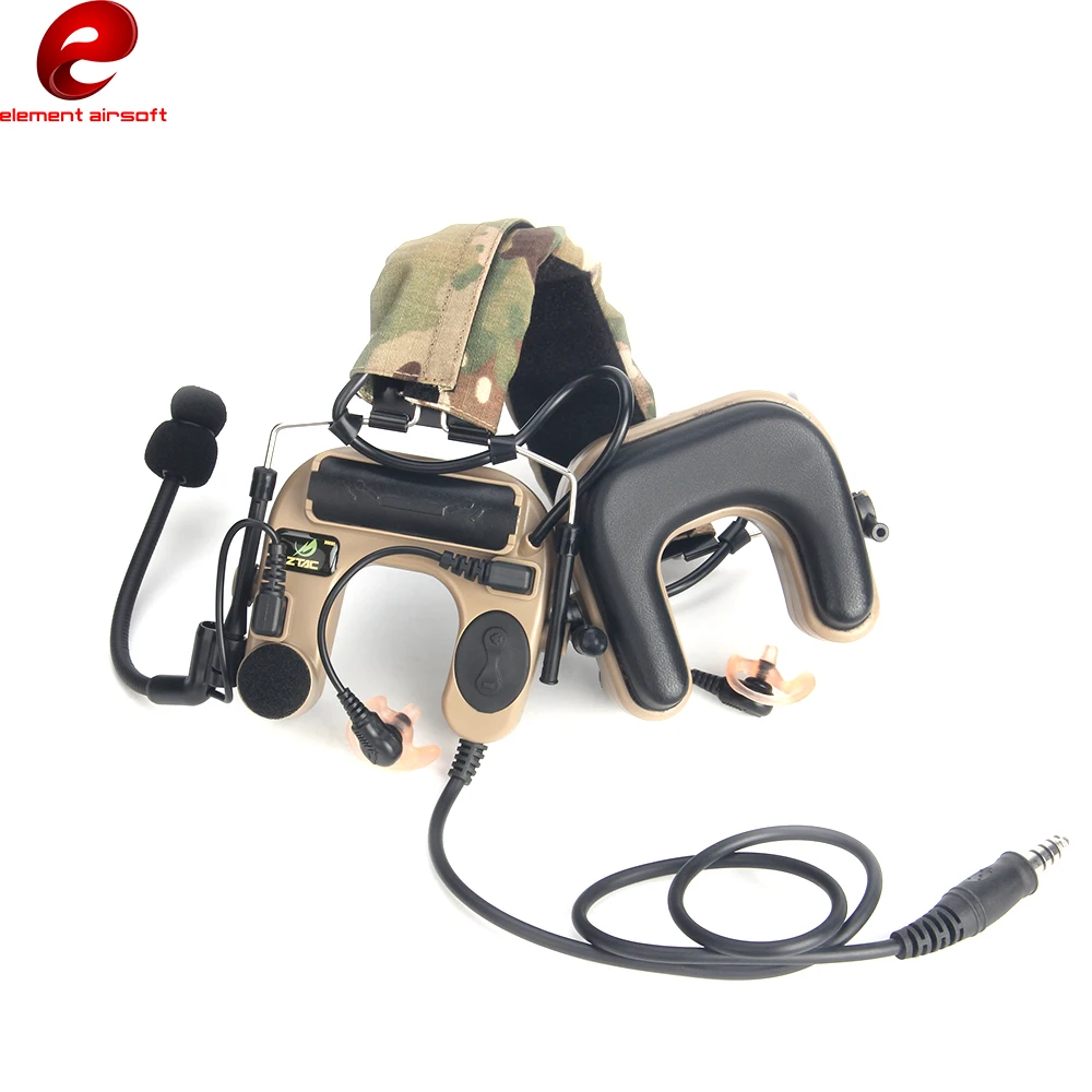 

Тактическая гарнитура Z TAC, военные наушники Softai Comta II с шумоподавлением для страйкбола, активные наушники для охоты, аксессуары для раций