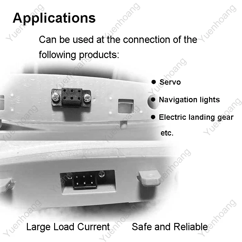 1Pair VTOL Servo Quick Release Connector Steering Gear 6/10Pins High Current Male Female Plug for RC Turbojet Aircraft DIY Parts