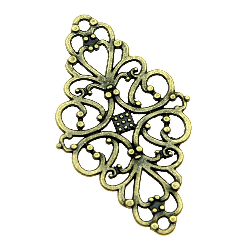 10 sztuk 3 kolorowe kwiaty złącze Charms złącze kwiat Charms dla tworzenia biżuterii złącze motyw do tworzenia bransoletek 25x41mm — zdjęcie 2