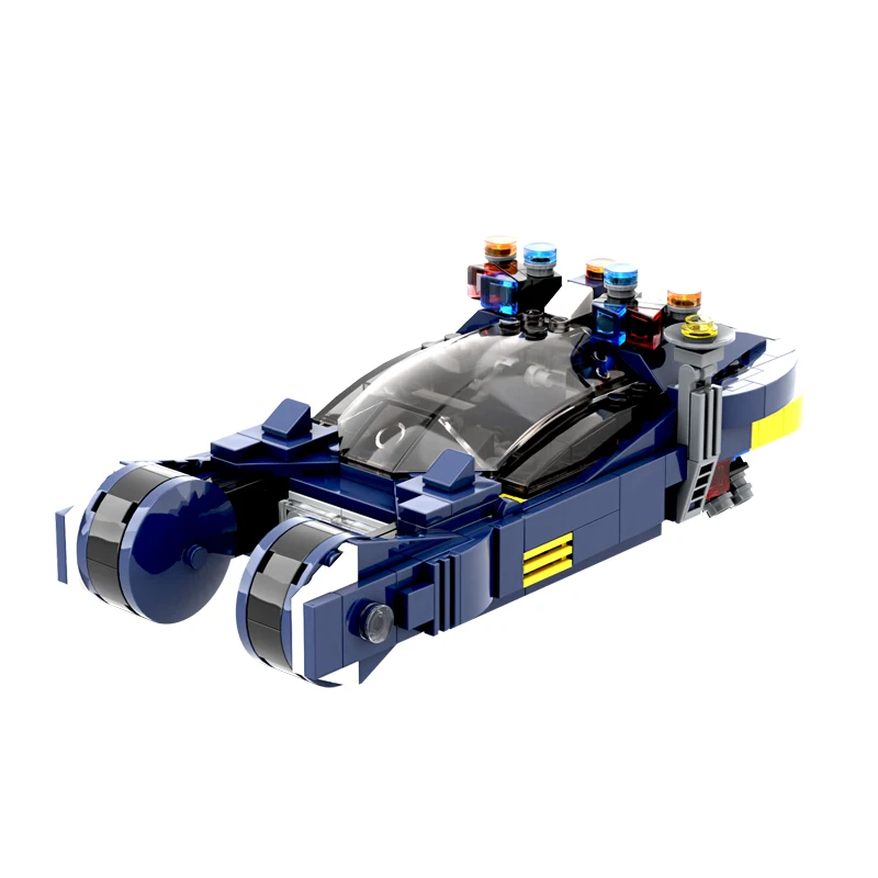 Moc Stad Auto Klassieke Sci-fi Film Bouwsteen Baksteen Blade Runner Spinner Speed Flying High-Tech Voertuig aerocar Model Speelgoed Kid