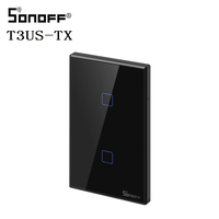 Sonoff TX T3 US 1/2/3 gang Smart Remote Control Wifi Timer light switch wall touch RF433mhz Switch work with Alexa