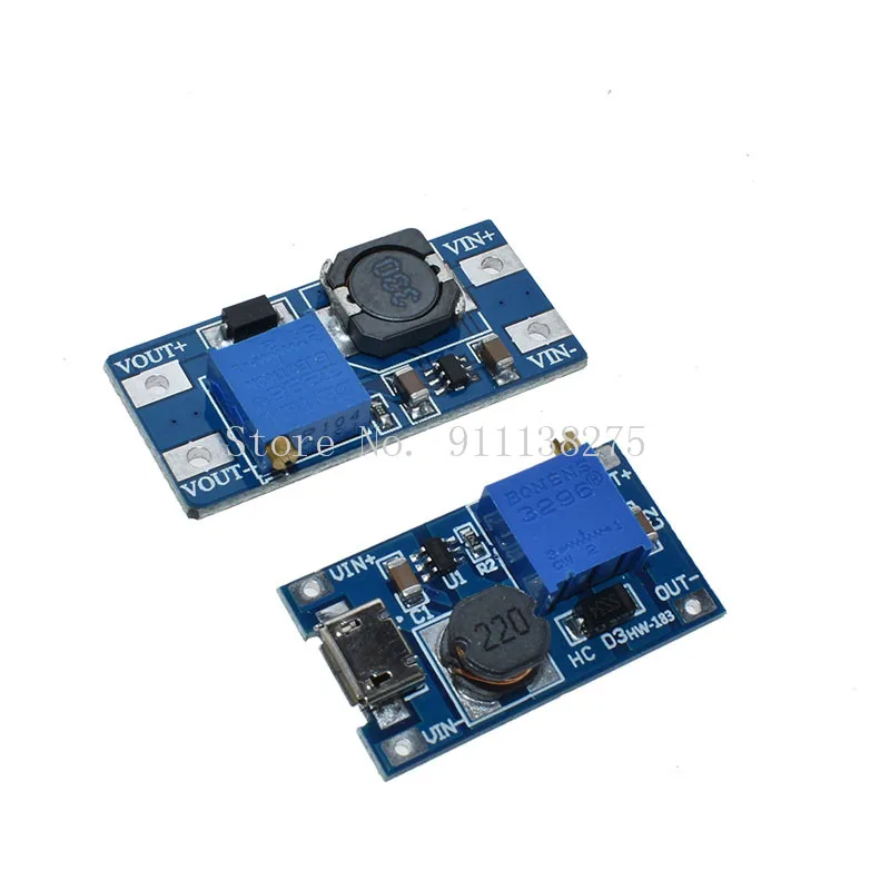5 Pcs MT3608 DC-DC Step Up Converter Booster Voedingsmodule Boost Step-Up Board Max Output 28V 2A Voor Arduino