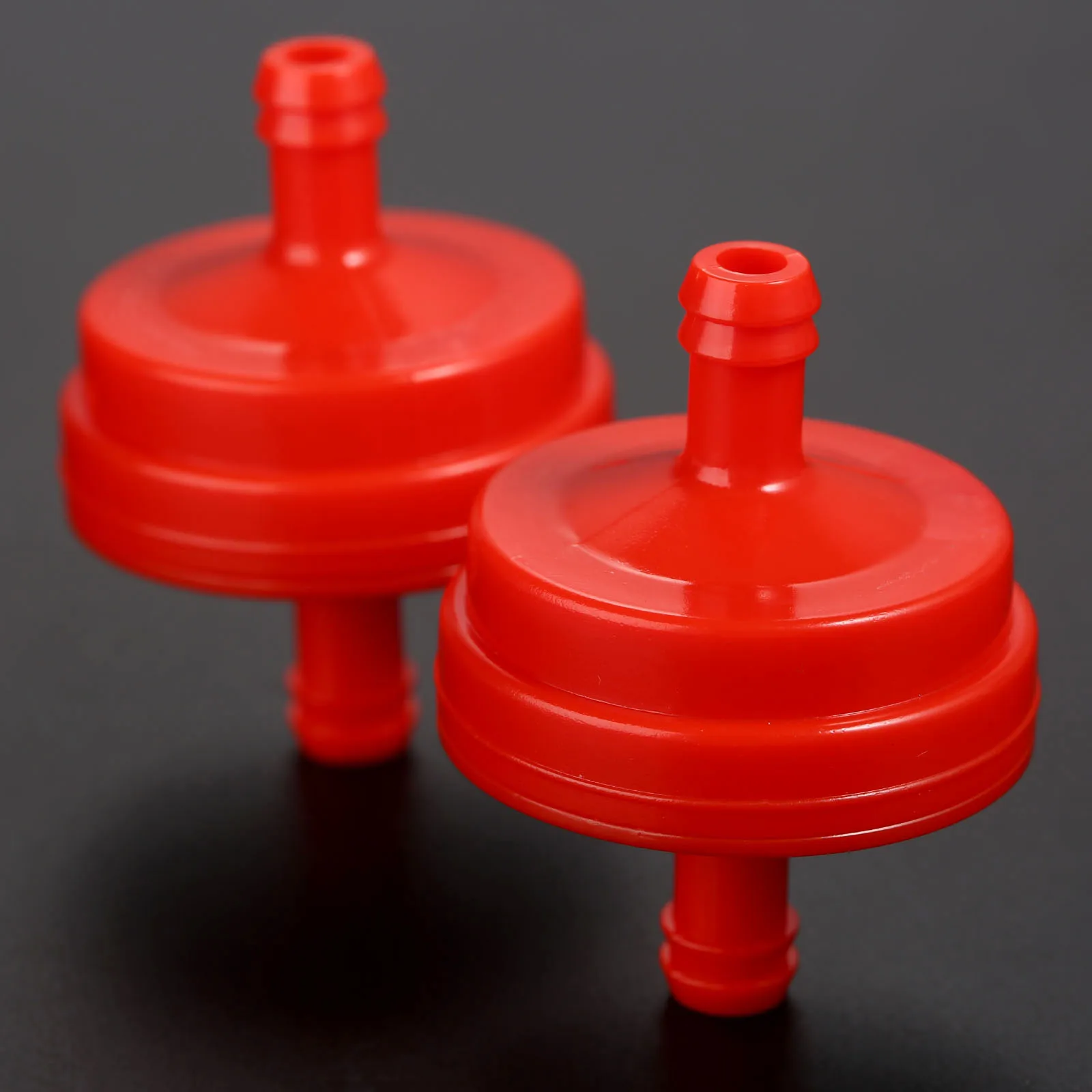 2 stücke Kunststoff Rot Rasenmäher Inline Kraftstoff Filter für Briggs und Stratton Inline In Linie Kraftstoff Filter Rasenmäher rot 298090 298090S