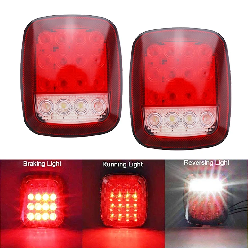 For Jeep TJ  Reverse  License Rear Lights With 3rd Brake Lights  for Jeep Wrangler TJ 1997-2006 for Jeep Wrangler CJ-7 CJ-8