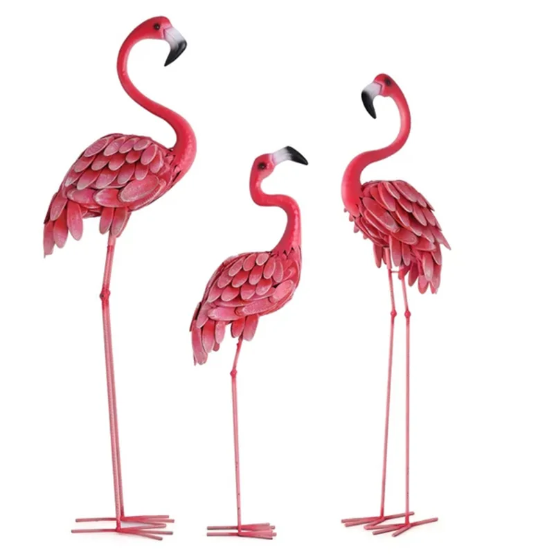 Figurki Nordic Flamingo, statua ogrodowa na zewnątrz, wystrój pokoju, akcesoria do dekoracji ślubnych, prezent, 120 cm dostosowane