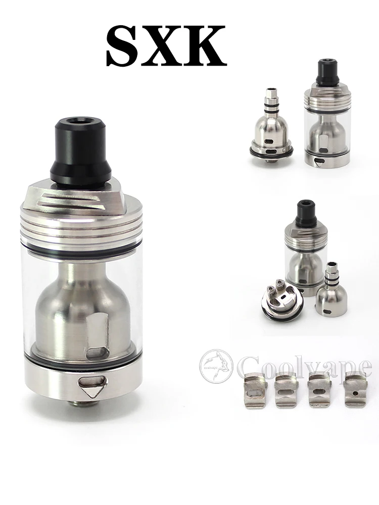 

SXK SKYLINE R RTA 22mm Single Coil Atomizer 316SS MTL Tank 3.2 ml 510 thread E-cigarette vs Berserker Mini V2 MTL RTA