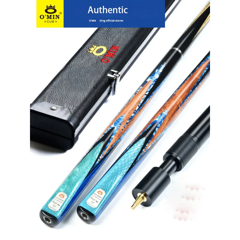 2021 NEW OMIN PEAK Manual Model Snooker Cue Billiard Cues 10mm 11.5mm Paint Ash wood Black 8 Nine Balls 16 Colors China