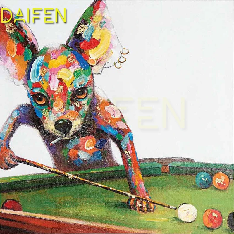 Full Square Diamond embroidery Cartoon dog cigarette DIY 3D Diamond mosaic Full Round Diamond painting Cross stitch Snooker dog