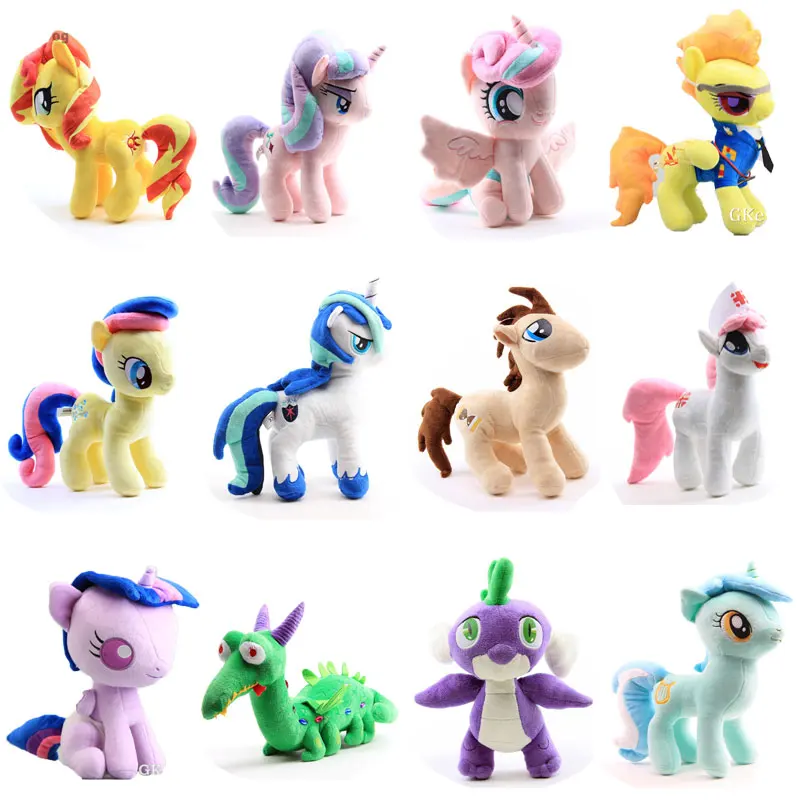 

21 Styles Rainbow Unicorn Horse Figure Plush Toys Doll Peluche Stuffed Animals Toys 28-40cm Big Size Cartoon Toys Birthday Gift