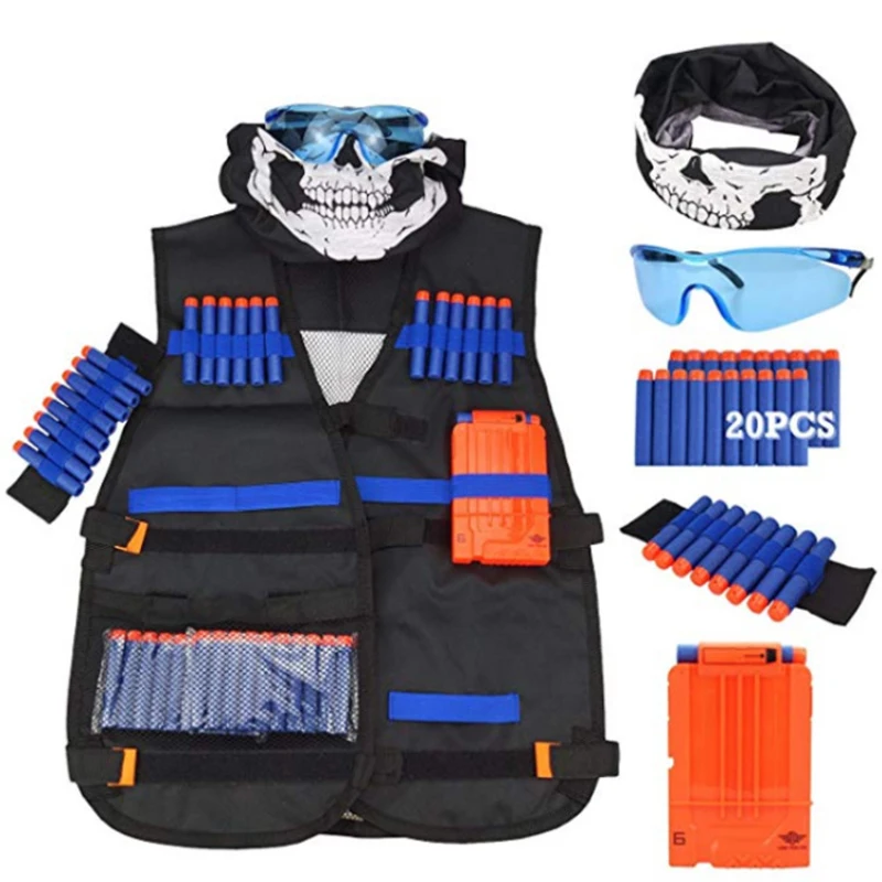 Bambini Tattico Gioco All'aperto Gilet Tattico Kit di Supporto Gioco Pistole Accessori Giocattoli per Nerf N-Strike Elite Serie Proiettili regali Giocattolo