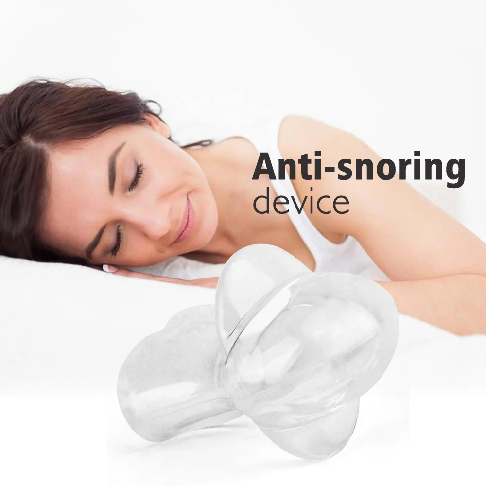

Tongue Retaining Device Silicone Snore Solution Aid Sleeve Sleep Breathing Apnea Night Guard Stop Snore Health Care