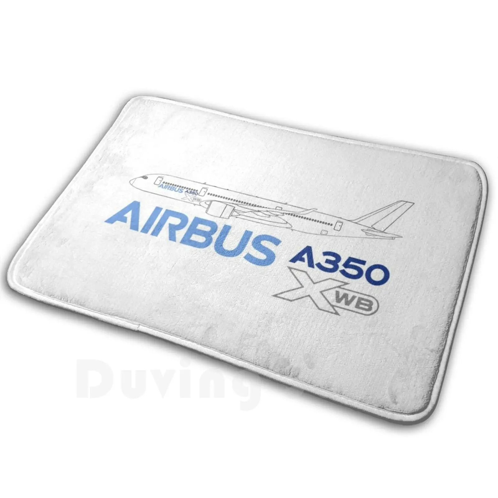 Airbus A350 línea dibujo alfombra alfombra cojín suave Airbus A350 A350 Airbus A350 Airbus A350 900 Xwb cuerpo ancho