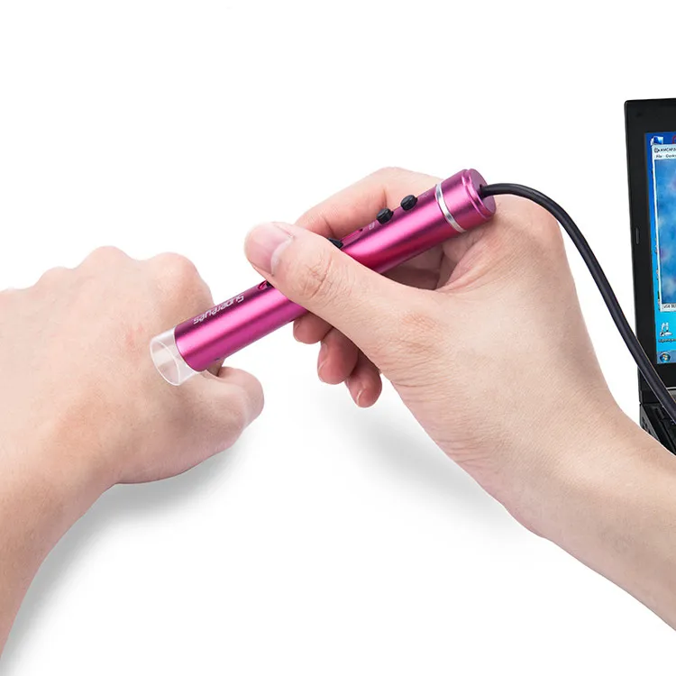 Supereyes B010 2MP 1-500x USB Digital Microscope Video Camera Handheld Endoscope Magnifier  with LED for Skin Check Borescope