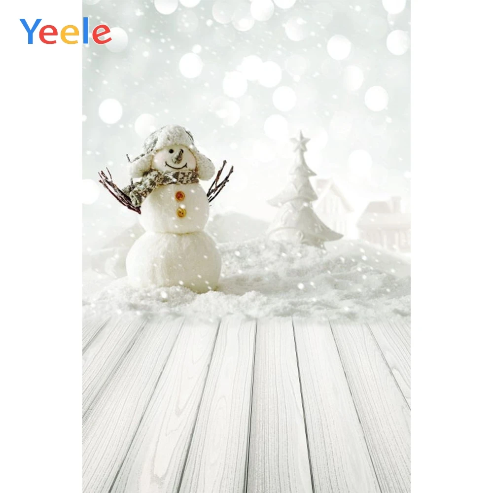 

Christmas Winter Snowman Snow White Wood Floor Baby Portrait Backdrop Vinyl Background Photography Backdrops For Photo Studio