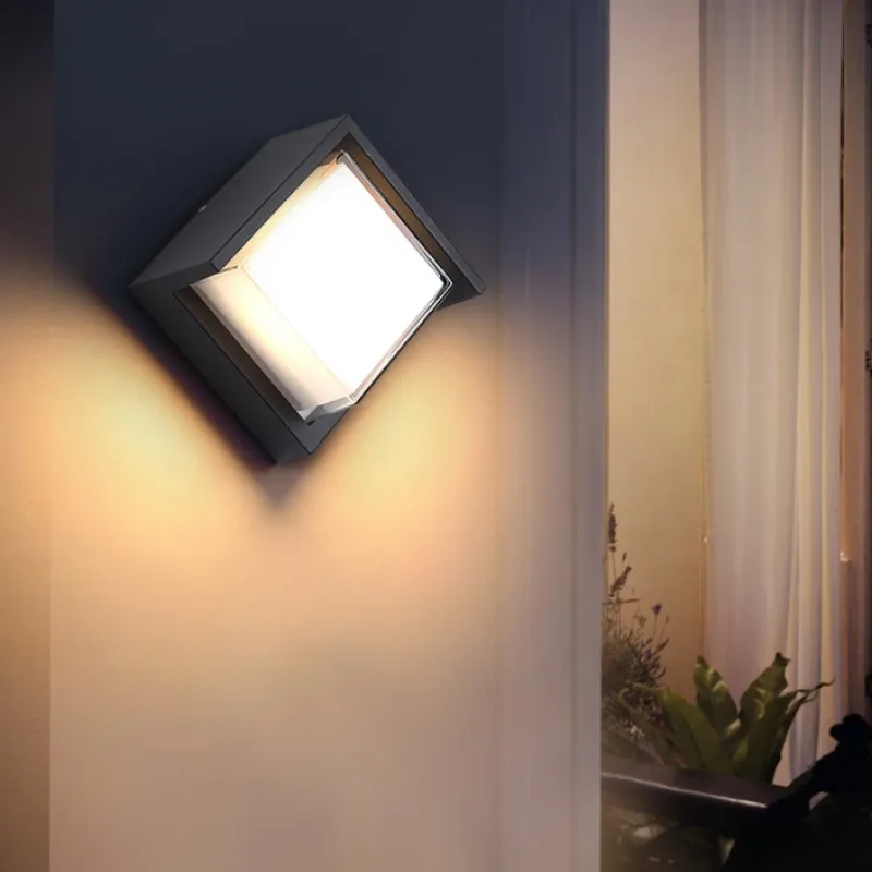 Imagem -06 - Led Outdoor Wall Lamp com Motion Sensor Luz Impermeável Jardim Iluminação