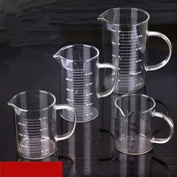 Laboratorium Afgestudeerd Cup, Magnetron Maatbeker, Anti Kraken, hittebestendig Water Beker Met Handvat 250Ml-1000Ml