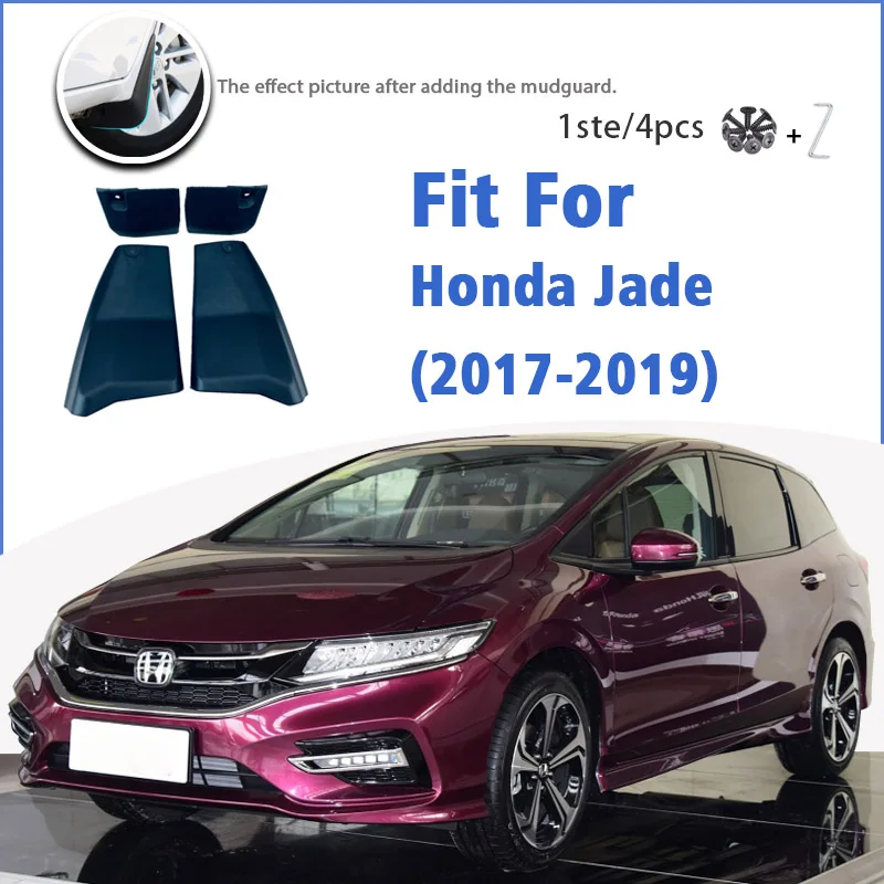 Mudguard For Honda Jade 2017-2019 Front Rear 4pcs Mudflaps Mudguards Car Accessories Auto Styline Splash Guard Fender 2018