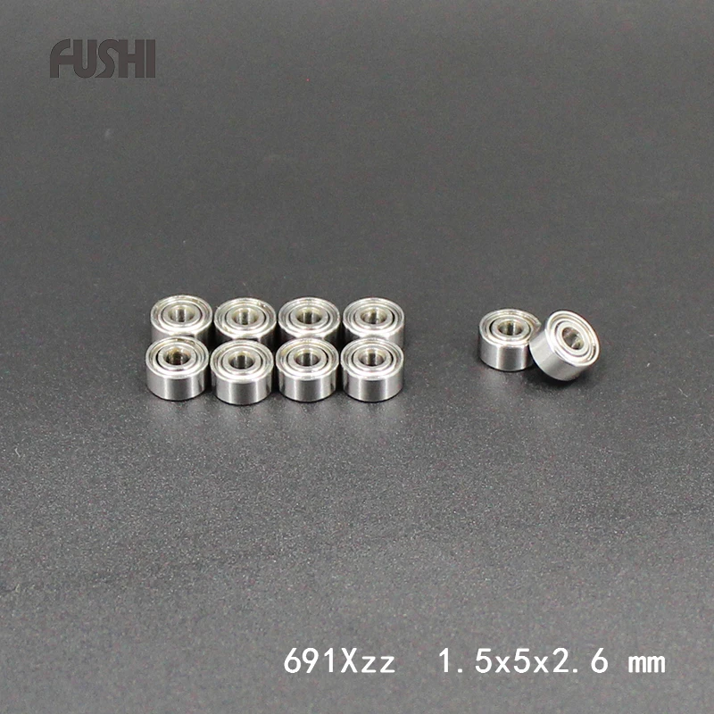 691XZZ Lager ABEC-5 10PCS 1,5 x5x 2,6mm Miniatur 691 X ZZ Kugellager 619/1XZZ