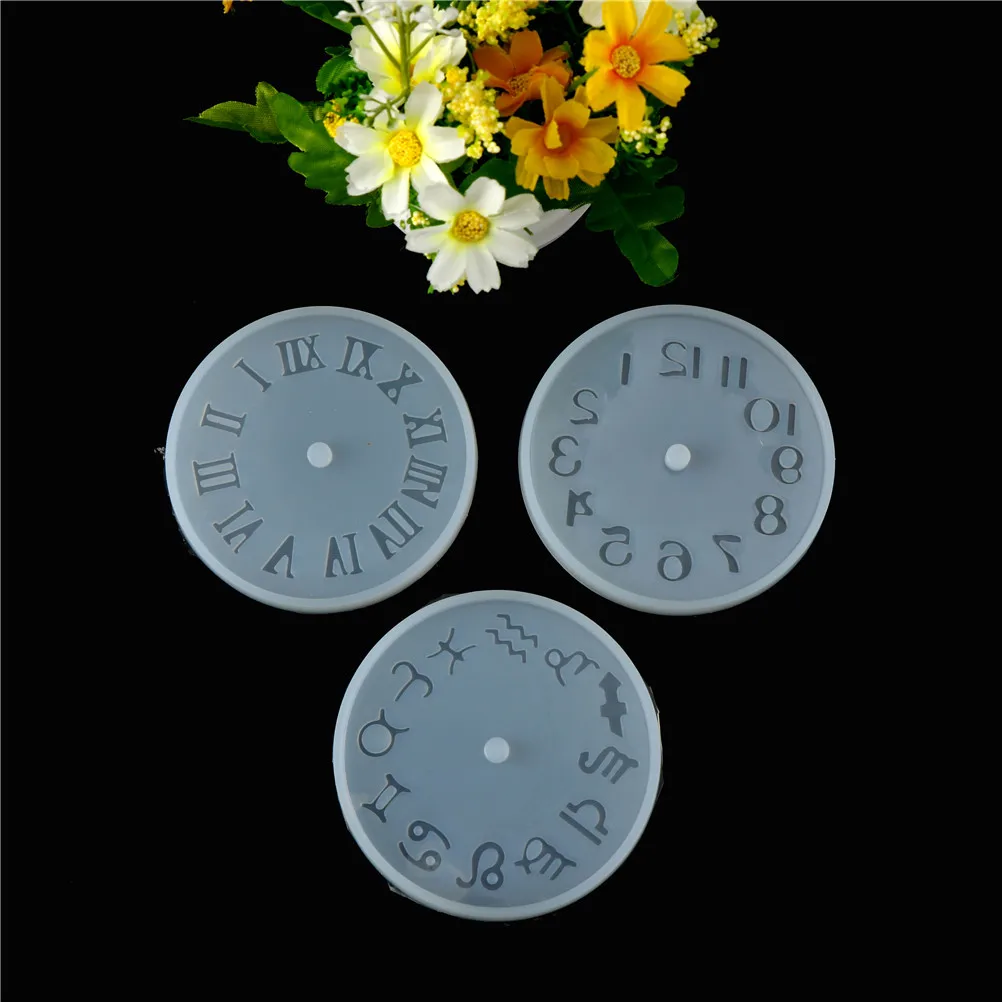 1Pcs Resin 9.8cm Big Clock Silicone Mould Handmade Tool DIY Epoxy Resin Molds Silicone Mold For Jewelry