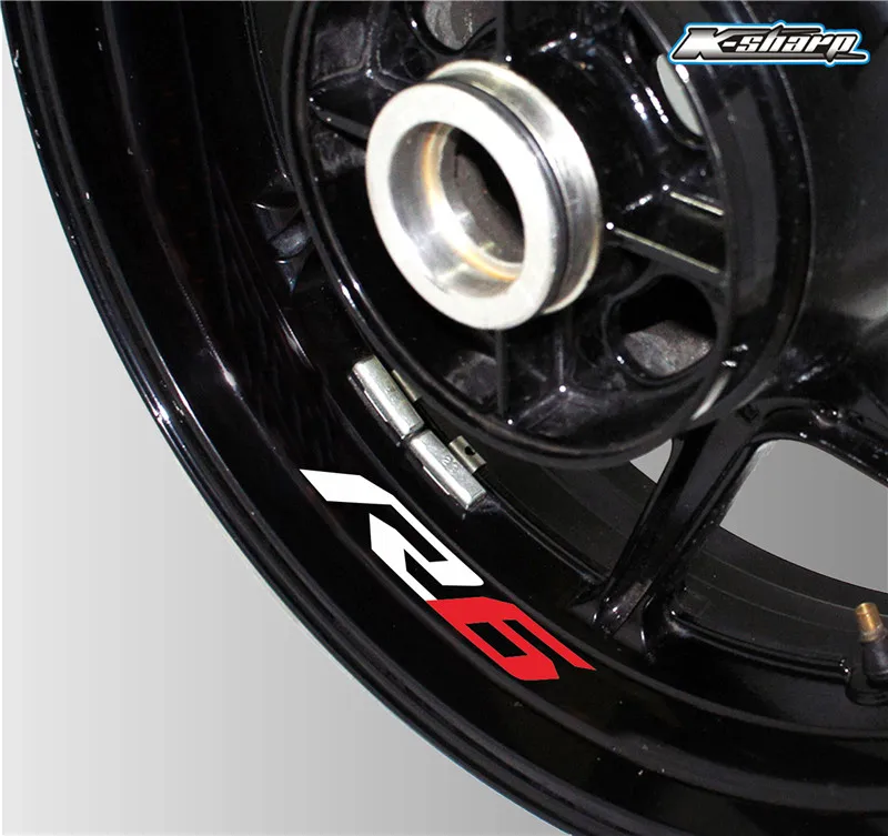 Motorcycle Styling Wheel Tire logo creative rim inner side decals Decorative sticker suitable for yamaha r6 stickers