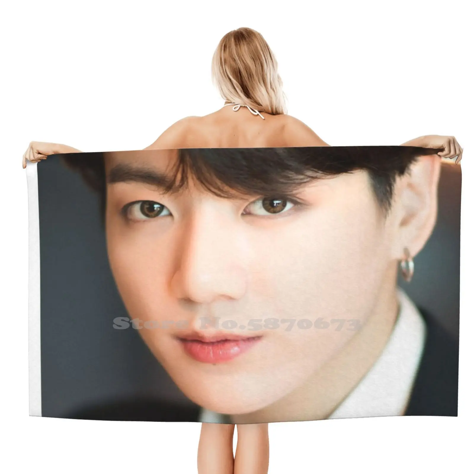 Jungkook Isatroboh Soft Comfortable Bath Towel Outdoor Jungkook Isatroboh New Hot Music Cartoon Party Night Us Band Electro