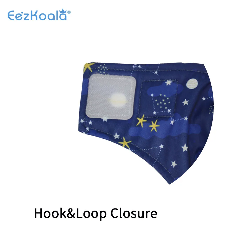 Eezkoala 1db környezetbarát ruhával Pelenka gyorsan Szárít ruhával Kisded diapers újrafelhasználható Beszúr Pelenka hook&loop Bekapcsolás vel Két pockets