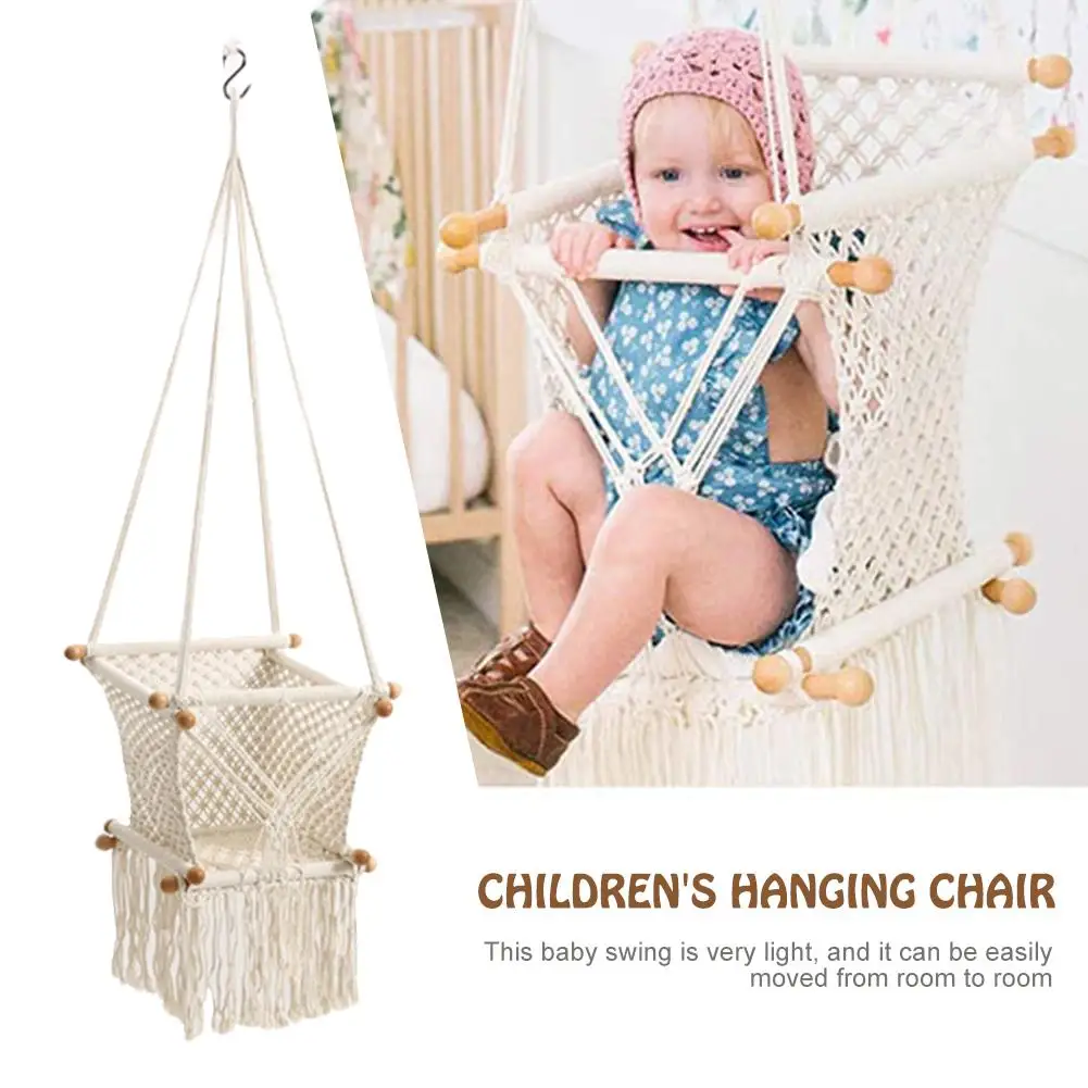 

Baby Hanging Swing Seat Hammock Chair For Infant Toddler Home Decoration Bearing 130kg