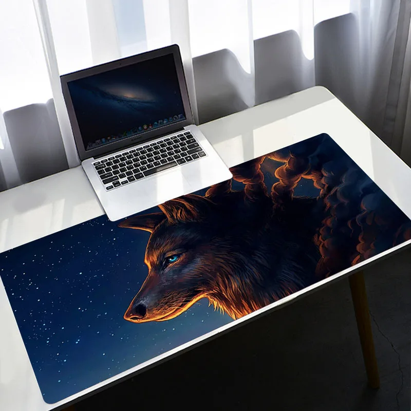 

PC Gamer Cabinet Mausepad Animal Wolf Large Mouse Pad Anime Gaming Laptop Varmilo Gamers Accessories Desk Mat Rug Mice Keyboards