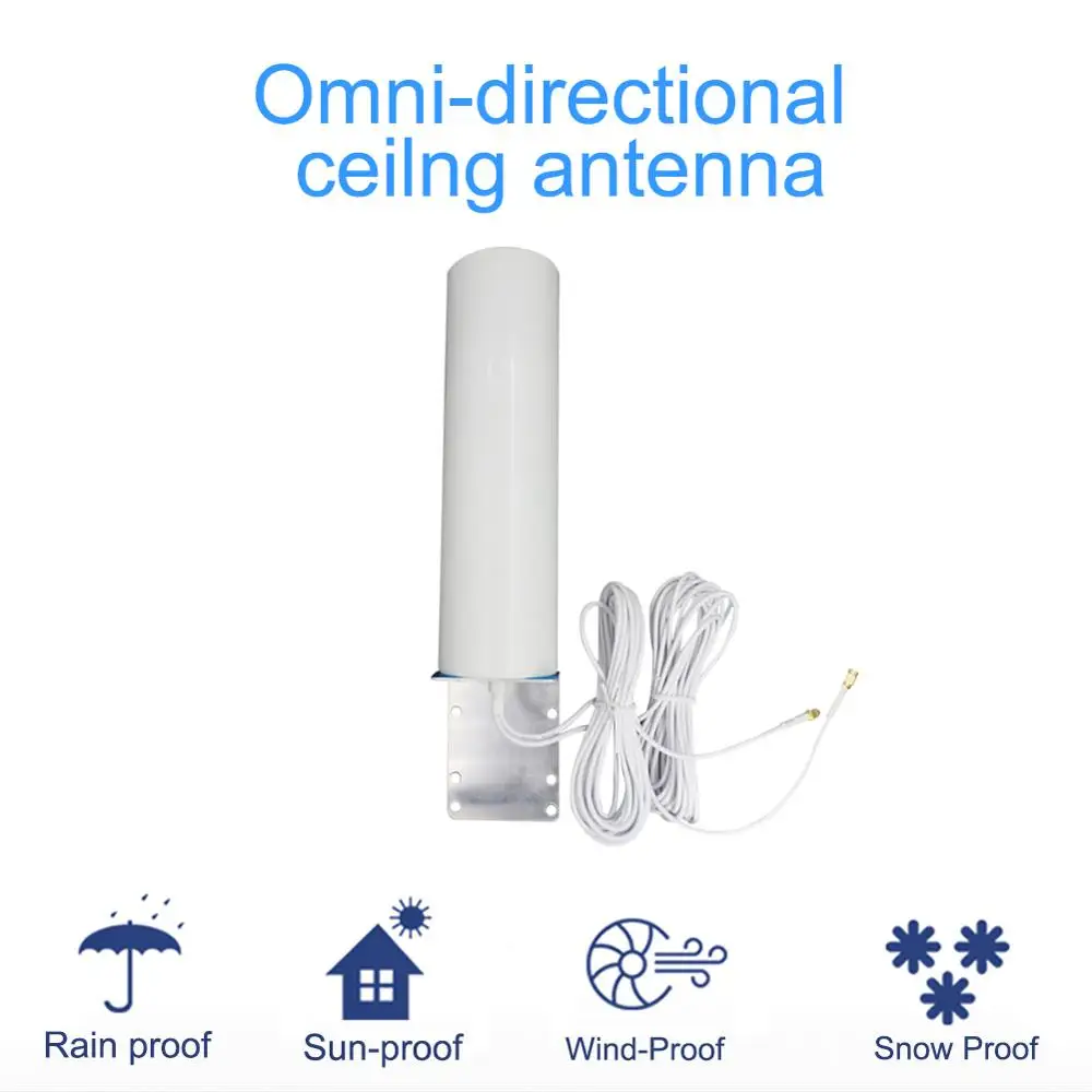 4G LTE Antenna 3G 4G Antena SMA-M Outdoor Antenna with 10M Meter SMA Male CRC9 TS9 Connector for 3G 4G Router Modem