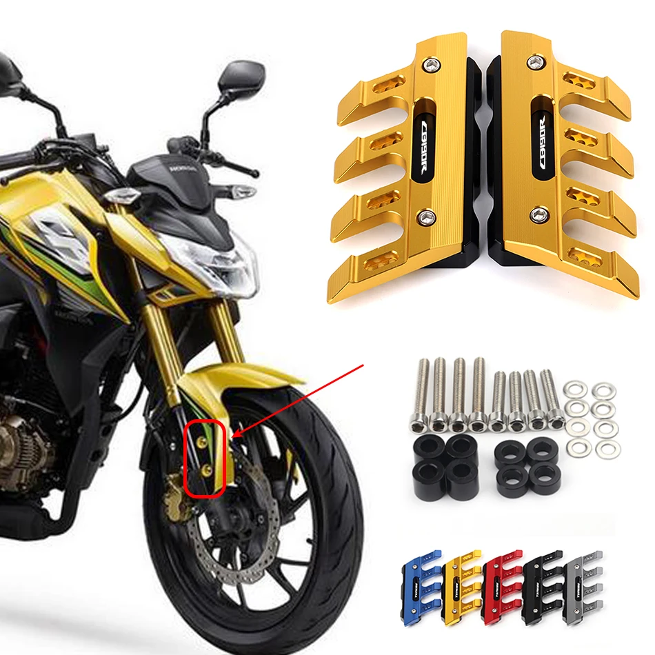 

Motorcycle Front Fender Side Protection Guard Mudguard Sliders For HONDA CBF190R CBF190 CB190R CB190X Accessories universal