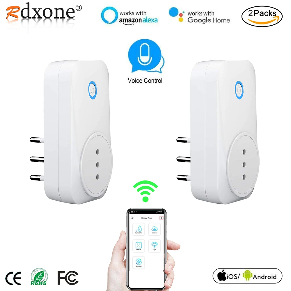 Smart Plug Italy Wifi Smart Socket Chile Outlet Power Monitor Tuya Smart Life App Works with Alexa Google Home