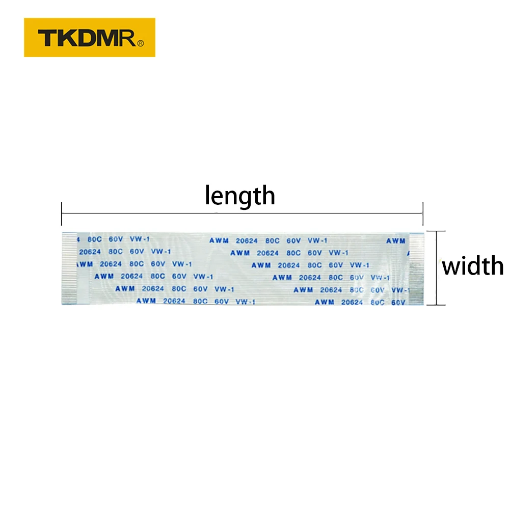 100PCS Flat flexible cable FFC FPC LCD cable AWM 20624 80C 60V VW-1 FFC-0.5MM 1.0MM 4/5/6/8/10/12/14/16/18/20/15/7 Pin