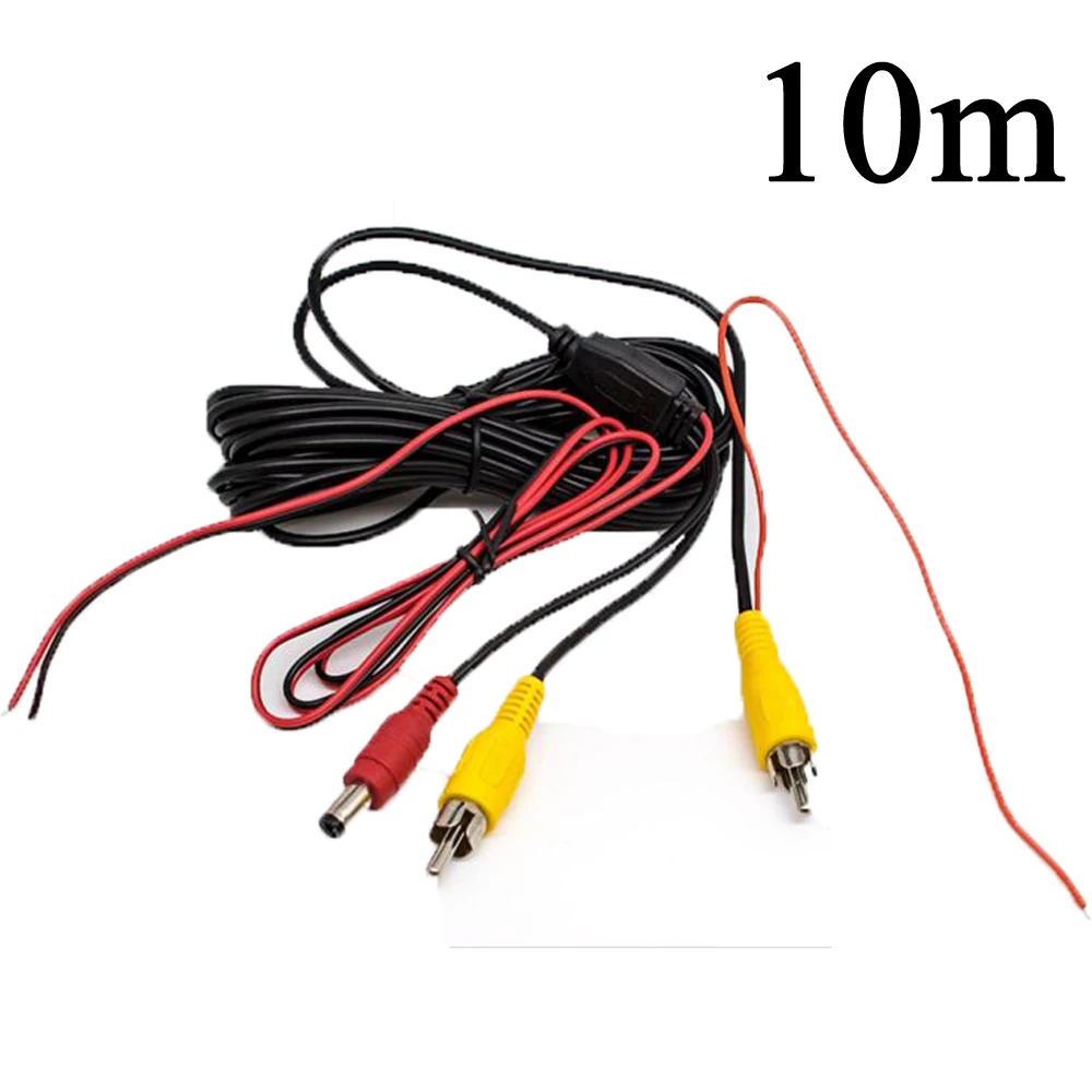 Car Reversing Video Camera Power Cable Universal Navigation Rear View Lotus Head AV Extension Cable More Stable Transmission