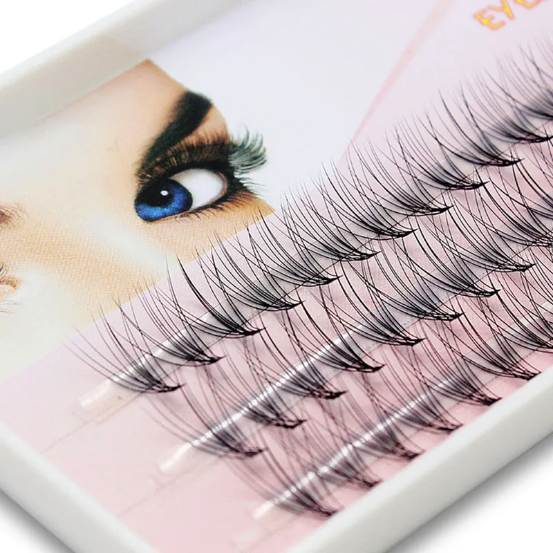 Navina 60 Bundles 10D Eyelash Extension Natural Mink 3D Russian Volume Faux Eyelashes Individual Cluster Lashes Makeup Cilia