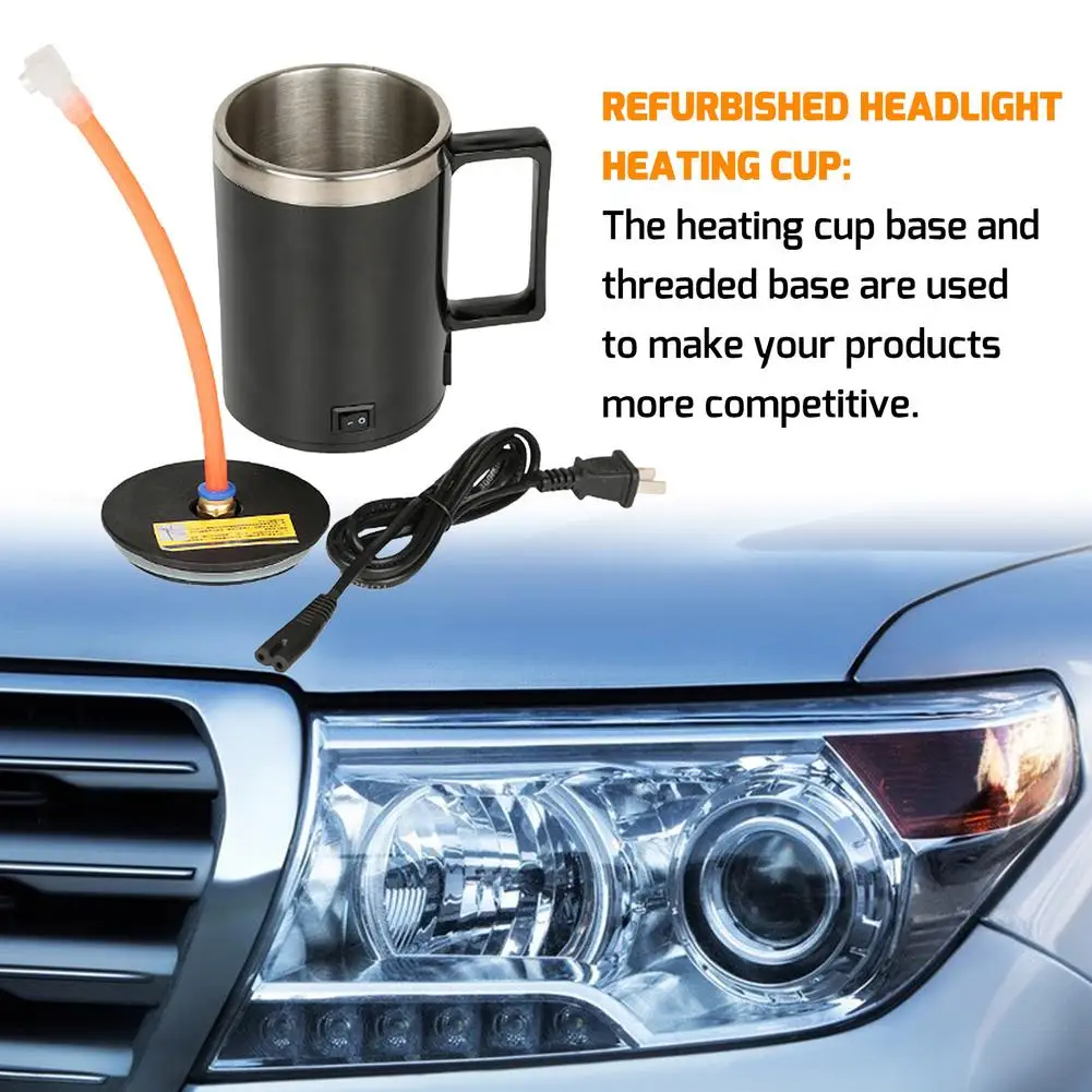 Atomization Cup Refurbished For Car Headlight DIY Renovation Atomizing Headlight Heating Cup With Leak-proof Nozzle Repair Tool