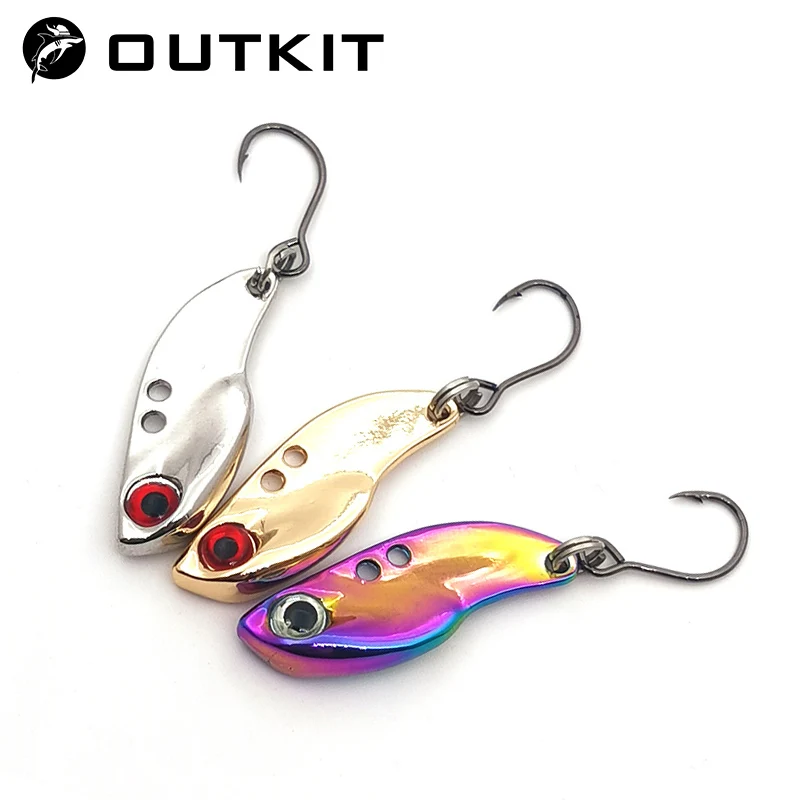 New Arrival 1Pcs 2.5/3.5g Mini vib Crankbait Fishing Lure Lead Copper Metal Lures Hard Bait Spoon Artificial Freshwater Bait