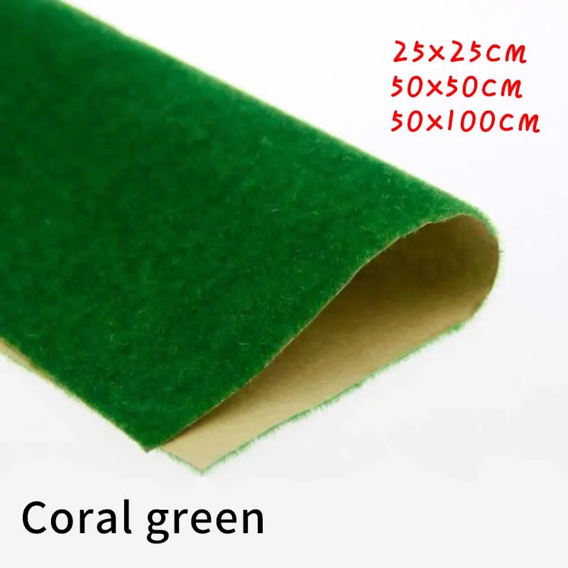 Thin Artificial Lawns Landscape Grass Mat for Model Train Not Adhesive Paper Lawn Fake Turf Decoration Garden Accessories