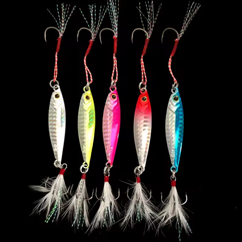 Shore Cast Fishing Lure Slow Shaking Jigbait 7g/10g/15g/20g/25g/30g/40g/60g Jig Artificial Metal Lure Bait 1 Piece Sale - Image 2