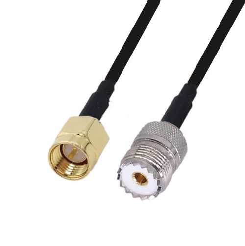 LMR240 50-4 RF coaxial cable SMA Male to UHF PL259 Female Connector LMR-240 Low Loss Coax Pigtail Jumpe Cable