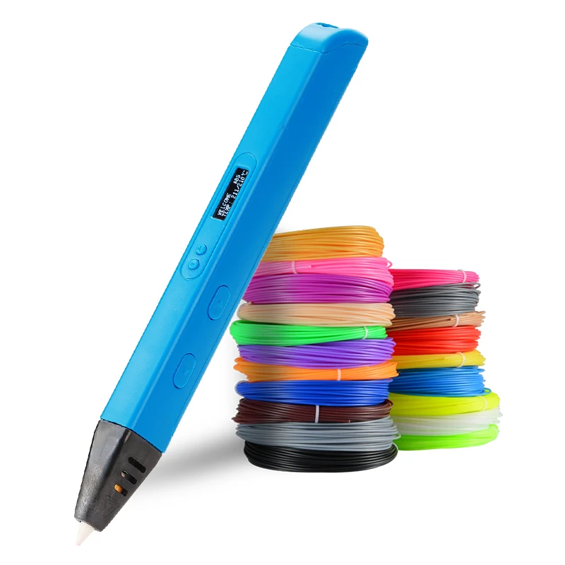 Stylo de gribouillage 3D RP800A, avec écran OLED, génération de stylo de dessin 3D, pour gribouillage, fabrication artisanale et cadeaux de noël