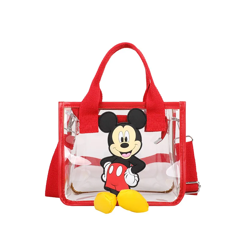 Disney women bag Mickey Mouse cartoon transparent shoulder bag  Korean leisure Messenger Bag Girl Fashion Handbag high-quality