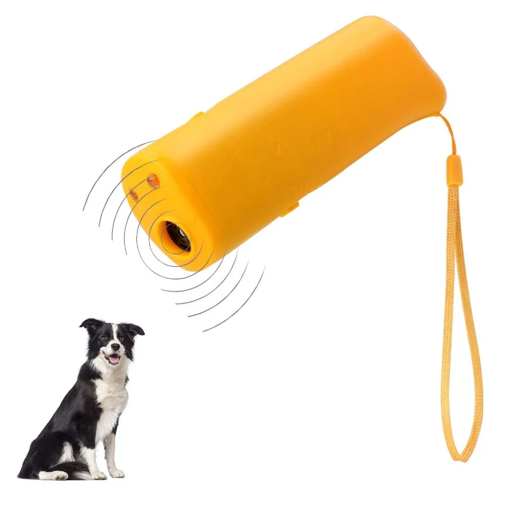 

Pet Ultrasound Dog Training Repeller Control Trainer Device Anti-barking Stop Bark Deterrents Dogs Pet Training Device 3 in 1