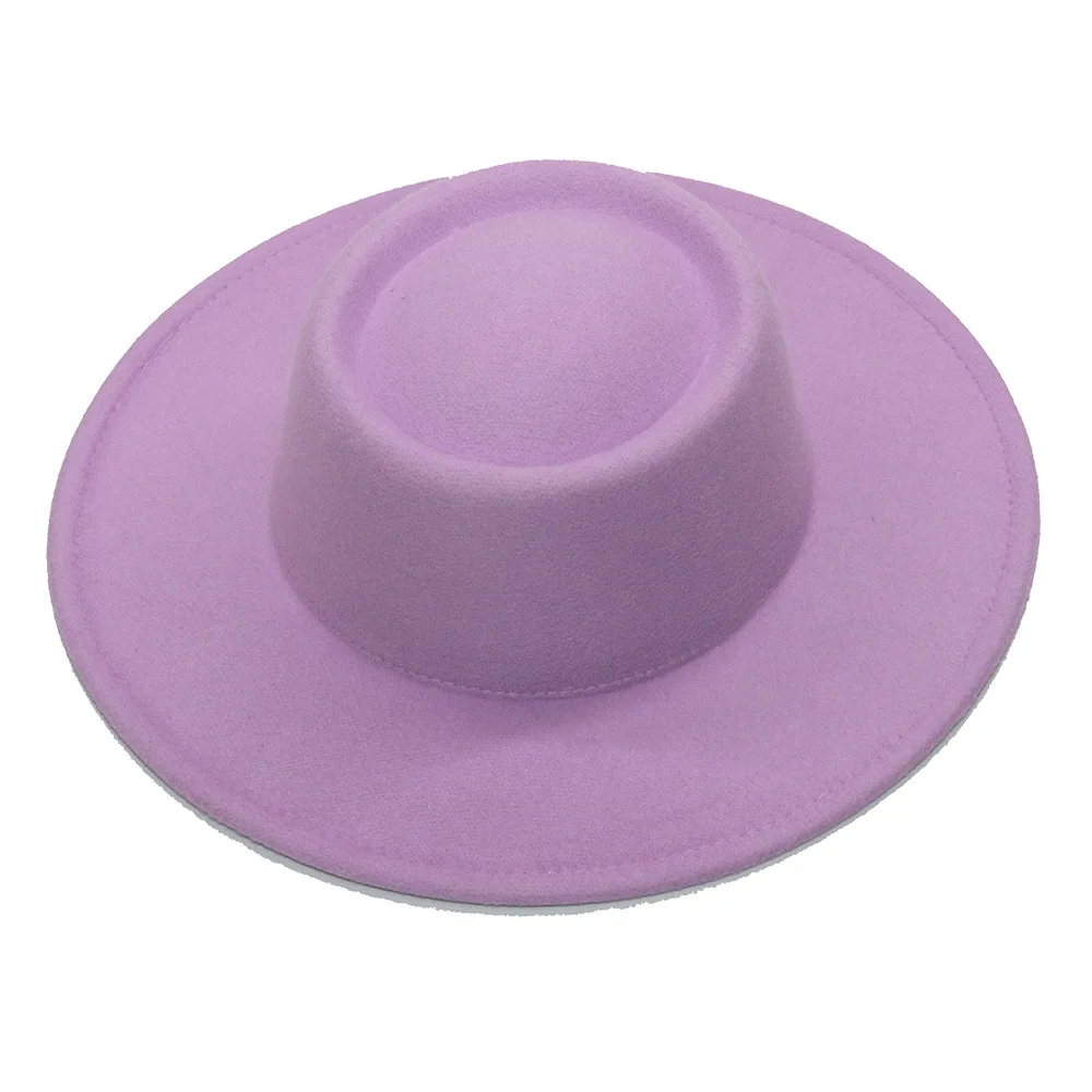 Fedora-Hüte für Damen und Herren, 8,5 cm breite Krempe, Jazz-Hüte aus Wollfilz, 2023, britischer Stil, formelle Panama-Mütze – Detail 15