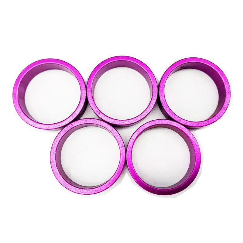 TAOZIK 10 mm  28.6 Purple Color Aluminum Alloy Bicyle Fork Tube Headset Spacer Washer Rings