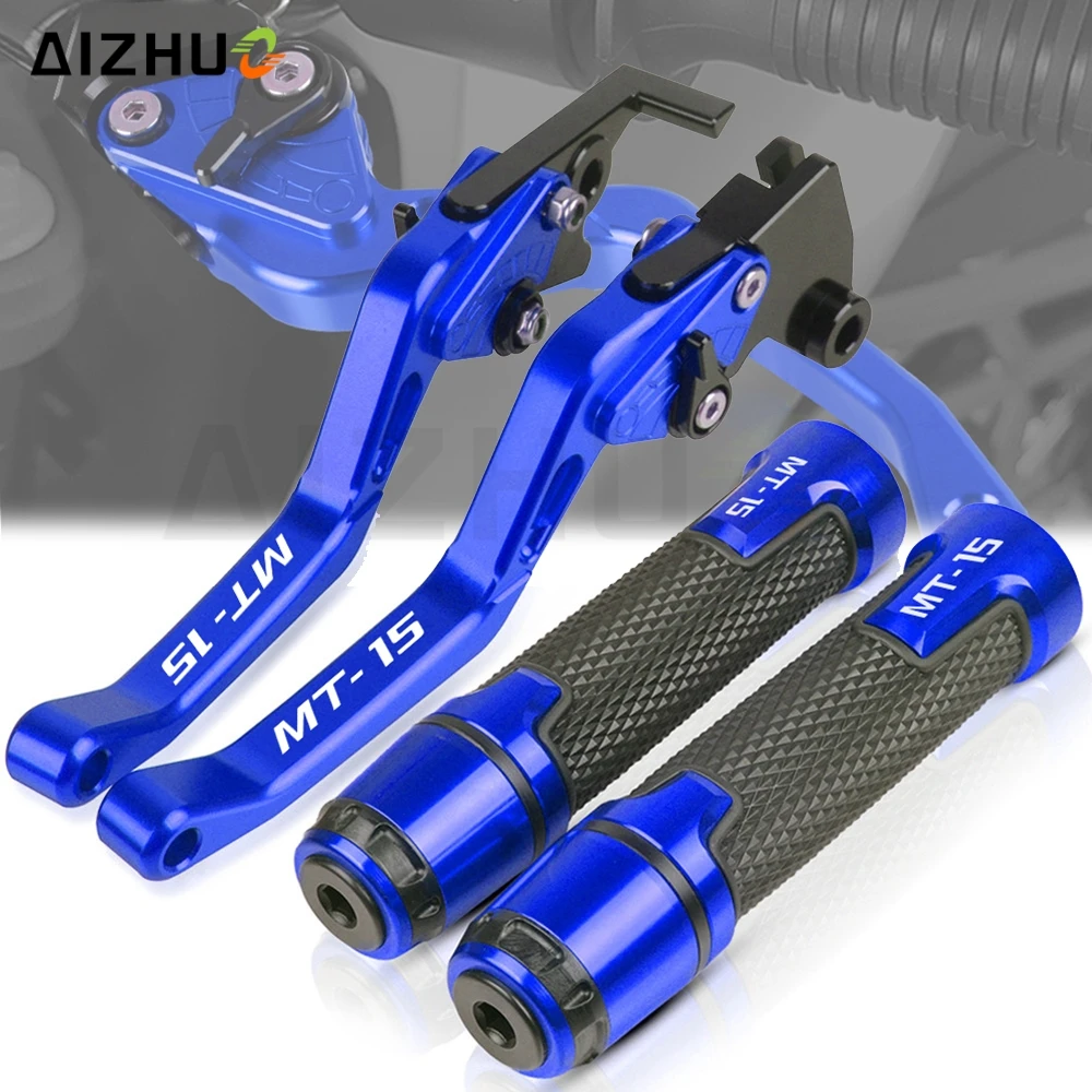 

MT 15 Adjustable Brake Clutch Levers FOR YAMAHA MT15 MT-15 MSLAZZ150 2005-2019 2018 Motorcycle Hand Grips 7/8'' 22MM Handlebar