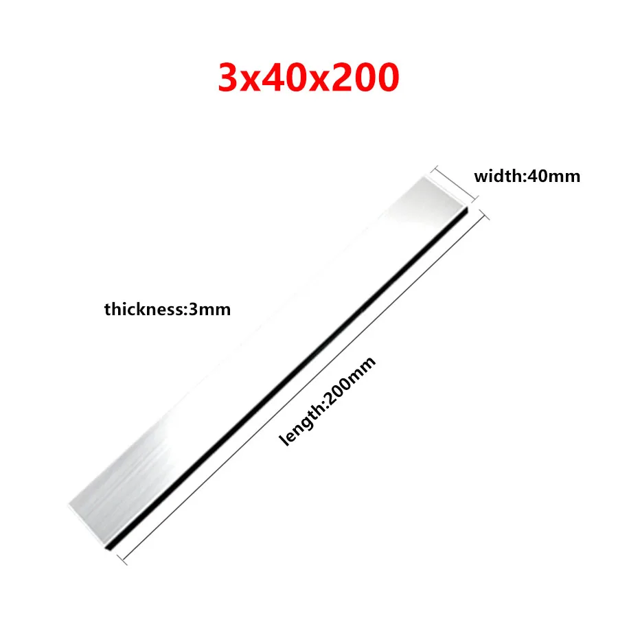 200mm Long 3x25x200 3*30*200 3x45x200 CNC Lathe Tool 3*50*200 3x60x200 High Speed Steel 3mm Thick White Steel Knife Turning Tool