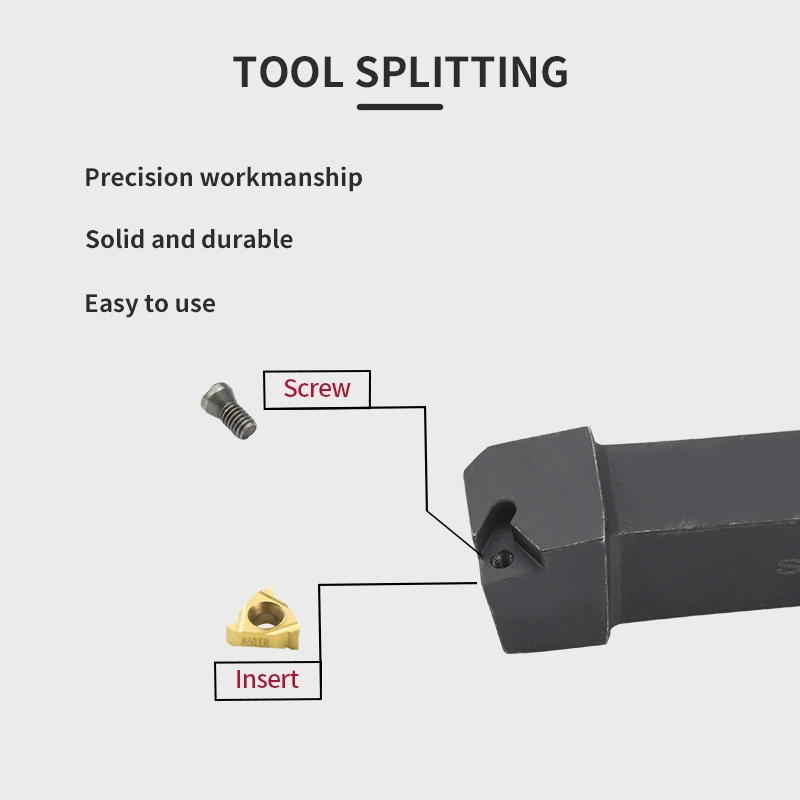 1pc SER1212H11 SER1616H11 SER External Thread Turning Tools Lathe Cutter 11ER Carbide Inserts CNC Holder Set